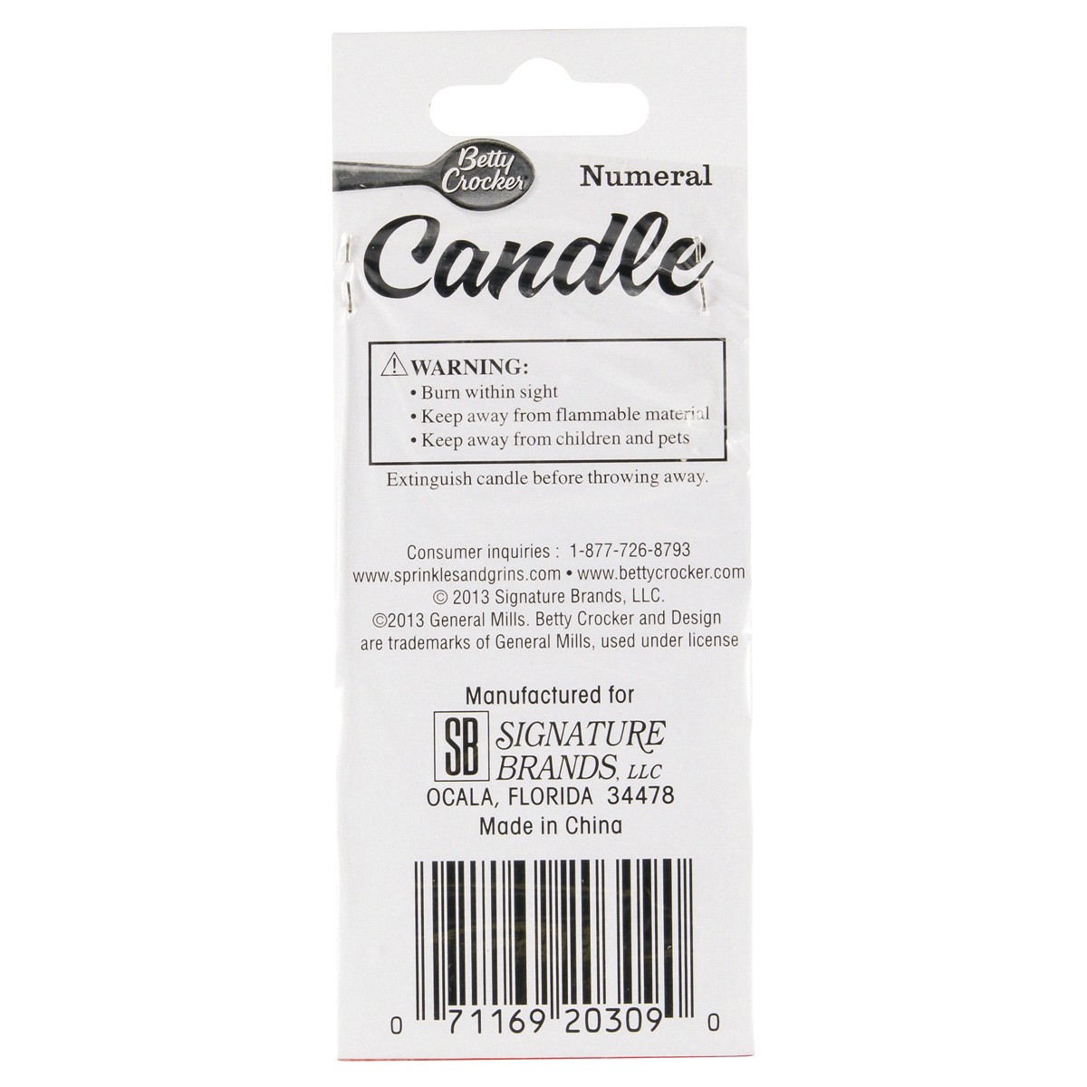 slide 2 of 2, Betty Crocker Candles Birthday Numeral 6 - 1 Count, 1 ct
