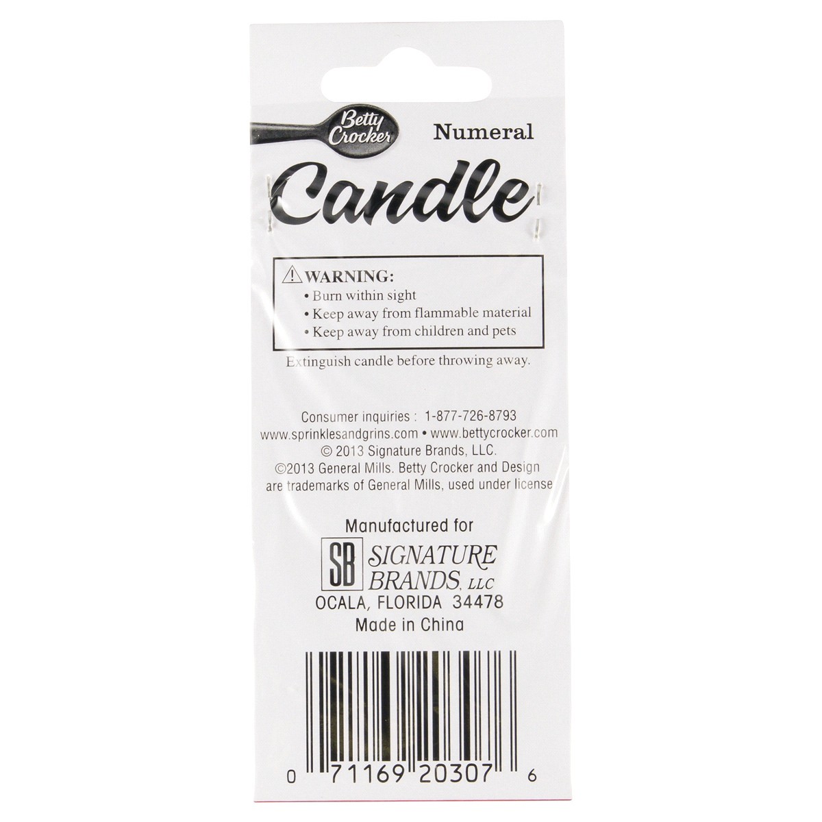 slide 2 of 2, Betty Crocker Birthday Candle, 1 ct