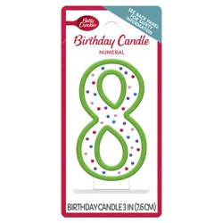 Betty Crocker Candles Birthday Numeral 8 - 1 Count