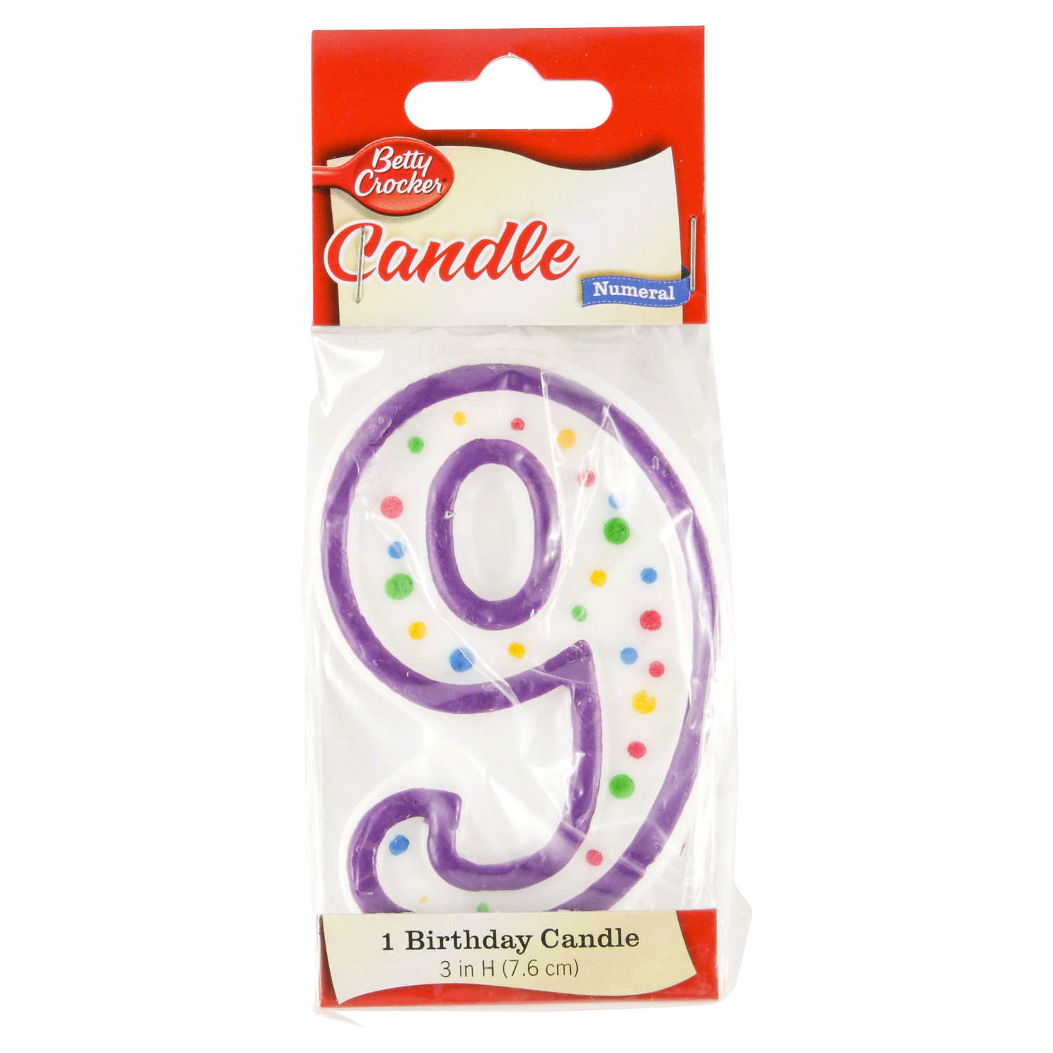 slide 1 of 2, Betty Crocker Birthday Candle, 1 ct