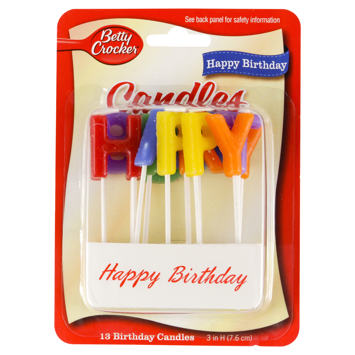 slide 1 of 2, Betty Crocker Happy Birthday Candles, 13 ct