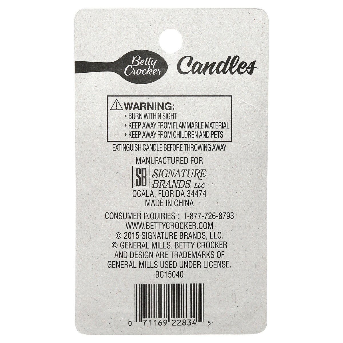 slide 2 of 2, Betty Crocker Cool in Blue Birthday Candles 16 Each, 16 ct