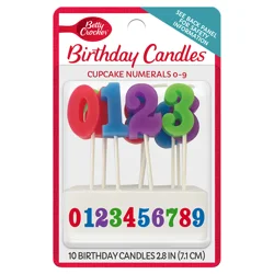 Betty Crocker Numeral Candle Cup Cake