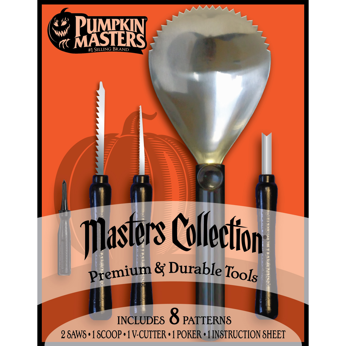slide 1 of 1, Pumpkin Masters Premium & Durable Master Collection Tools 8 ea, 8 ct