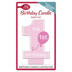 Betty Crocker Babys 1st Numeral Candle Girl