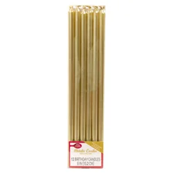 Betty Crocker Birthday Candles Metallic Gold Pillar