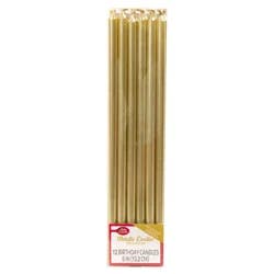 Betty Crocker Birthday Candles Metallic Gold Pillar