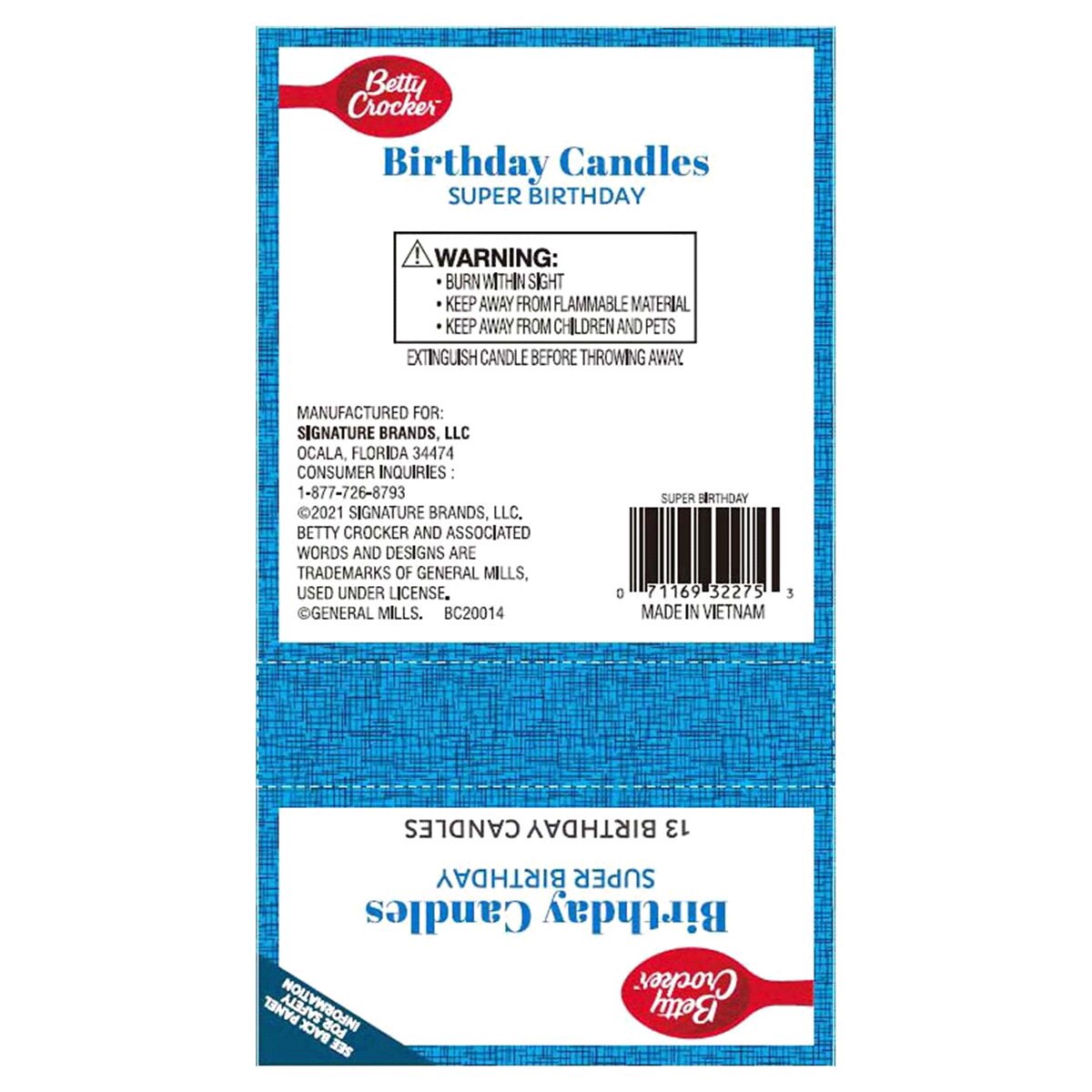 slide 2 of 2, Betty Crocker Premium Super Hero Candle, 13 ct