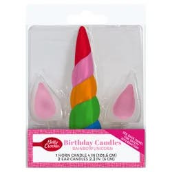 Betty Crocker Rainbow Unicorn Birthday Candles