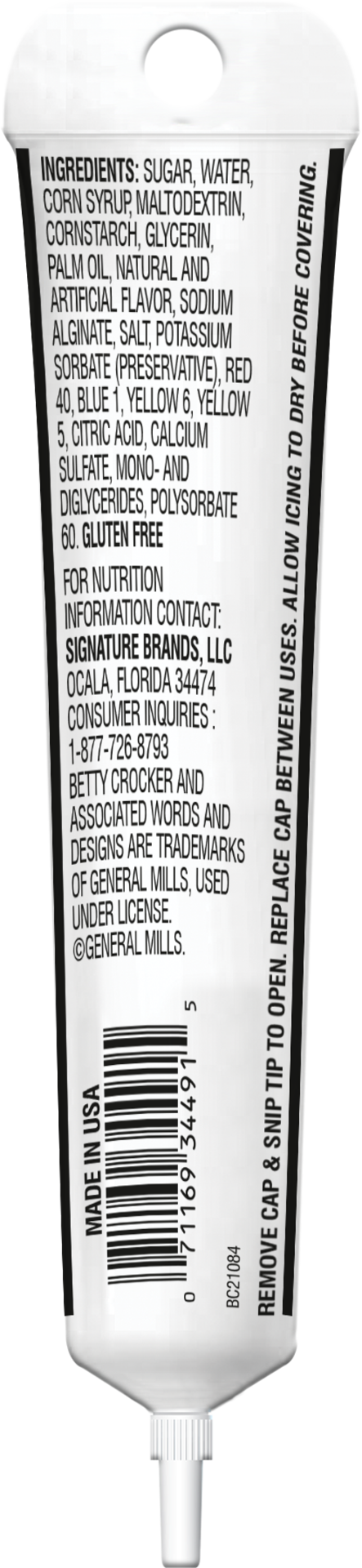 slide 2 of 2, Betty Crocker Writing Icing - Black, 1.3 oz