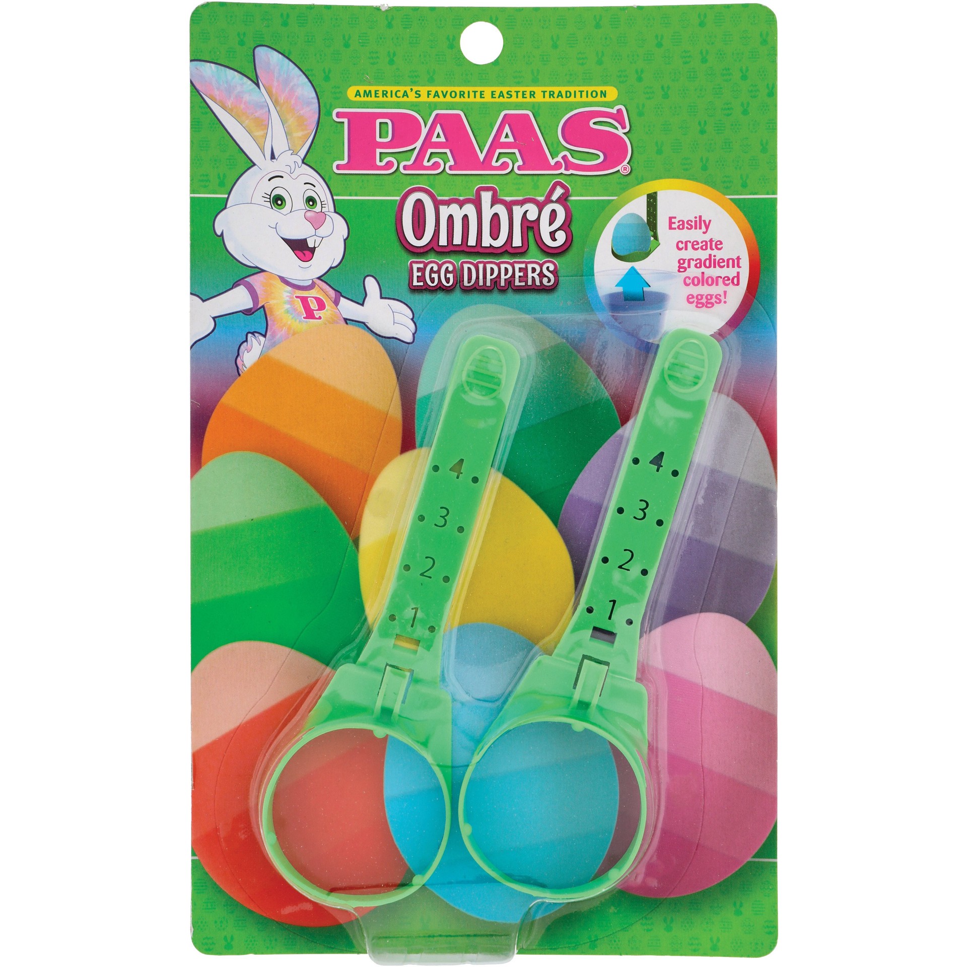 slide 1 of 1, PAAS Ombre Easter Egg Dippers, 2 ct