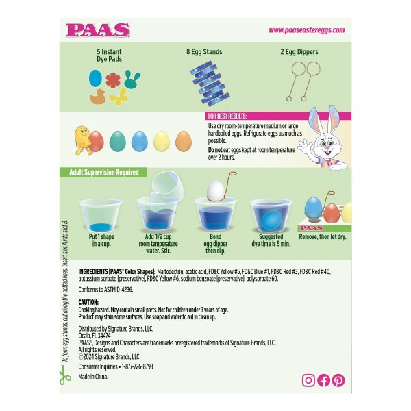 slide 9 of 9, PAAS Magic Color Shapes Egg Dying Kit, 1 ct