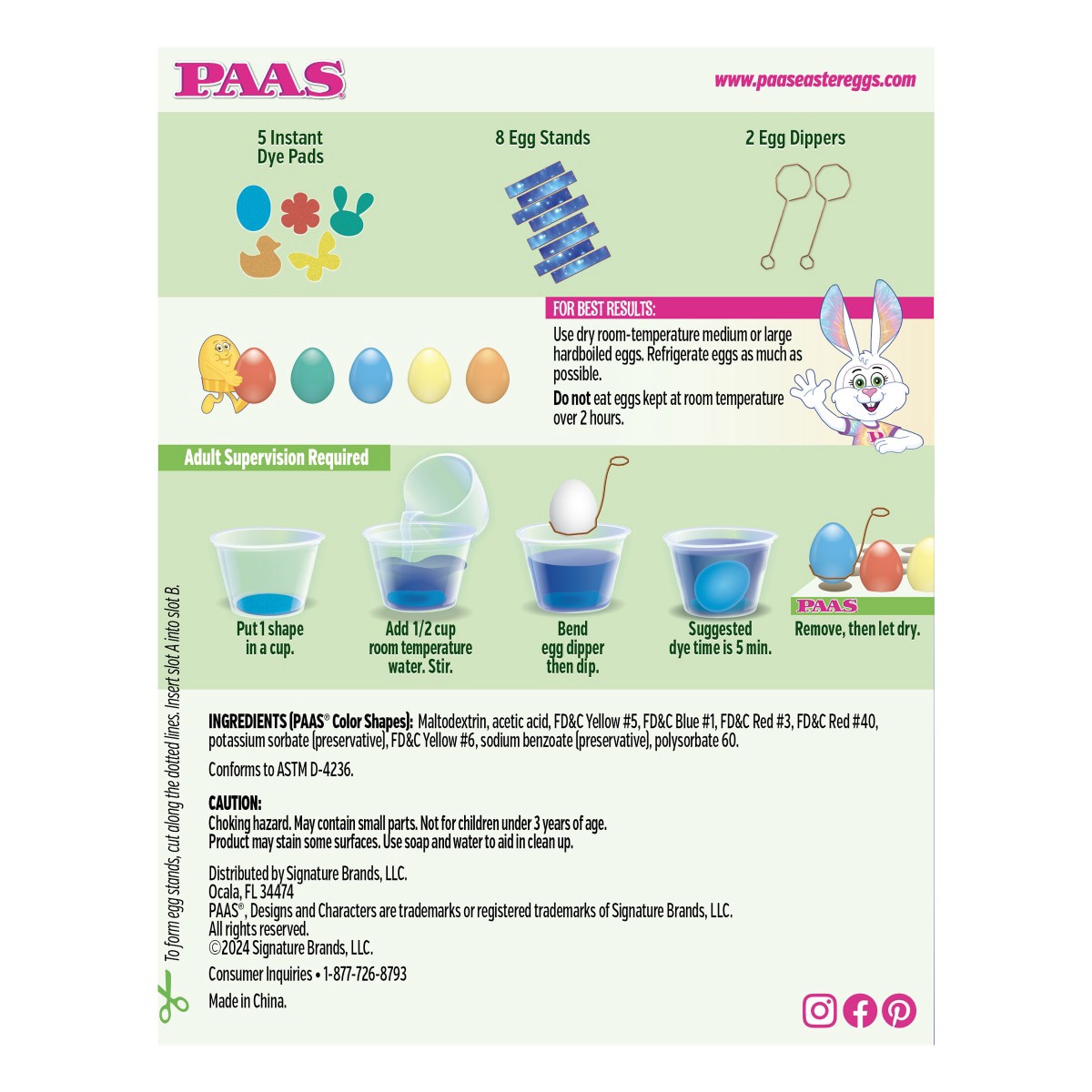 slide 4 of 9, PAAS Magic Color Shapes Egg Dying Kit, 1 ct