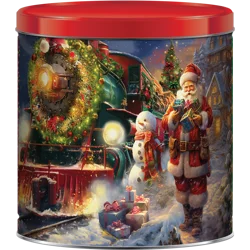 Santa Express Pcorn Tin