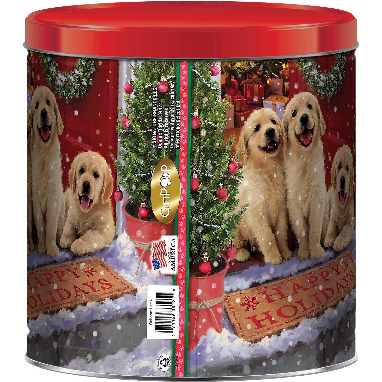 slide 2 of 2, Puppies Pcorn Tin, 1 ct