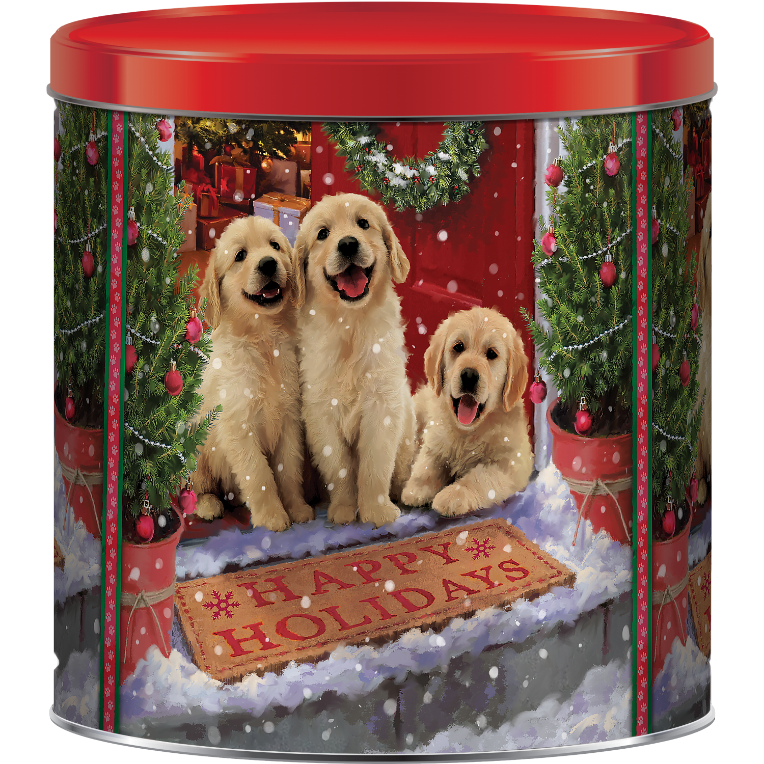slide 1 of 2, Puppies Pcorn Tin, 1 ct