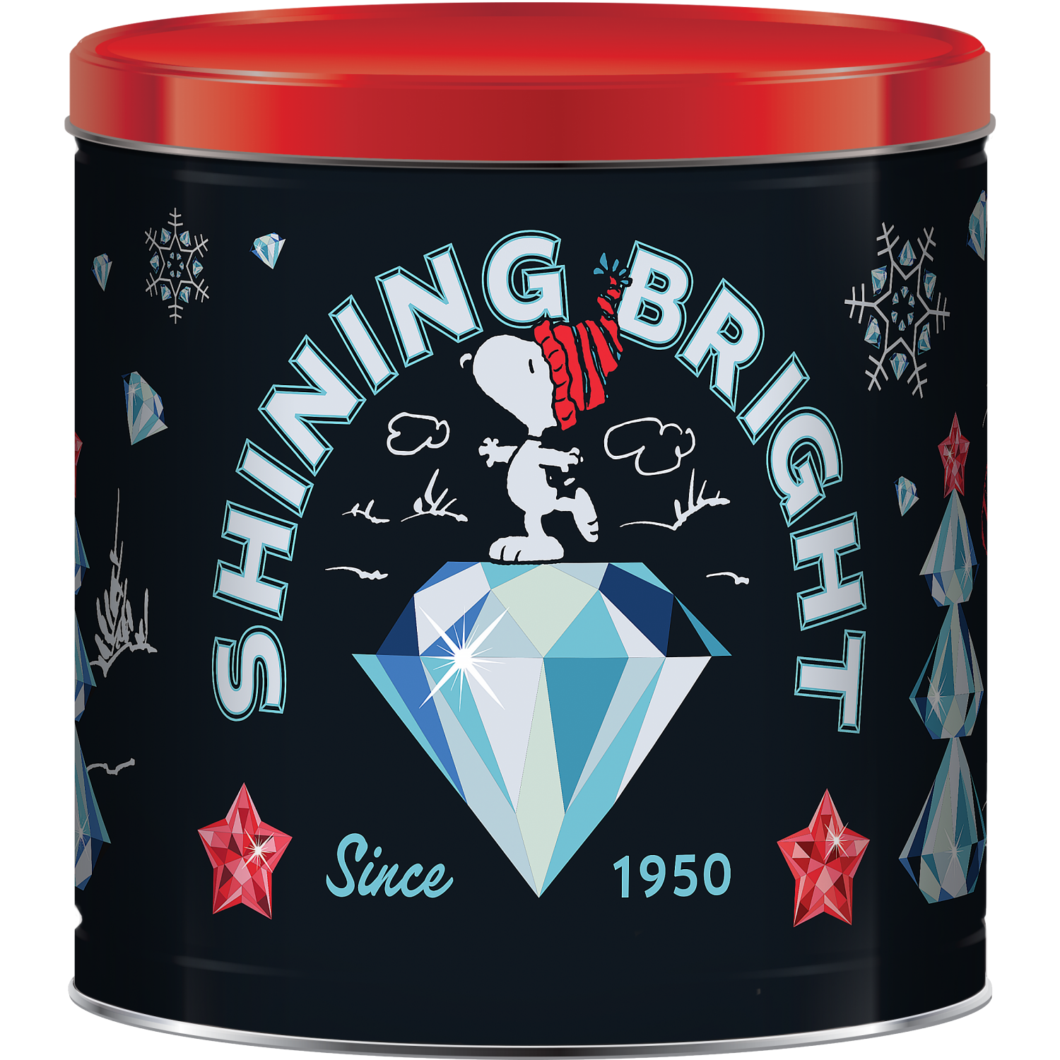 slide 1 of 2, P1nuts Hol Sprkl Pcorn Tin, 1 ct