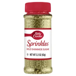 Betty Crocker Gold Shimmer Sugar Sprinkles 2.2 oz