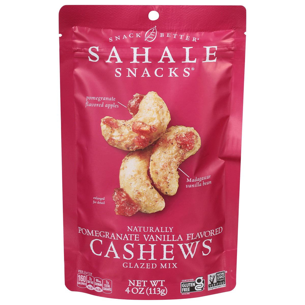 slide 1 of 4, Sahale Snacks Pomegranate Vanilla Flavored Cashews Glazed Mix 4 oz, 4 oz