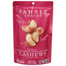 Sahale Snacks Pomegranate Vanilla Flavored Cashews Glazed Mix 4 oz