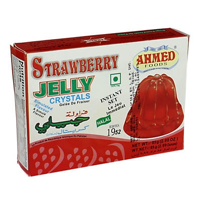 slide 1 of 1, Ahmed Strawberry Jelly Crystals, 2.99 oz