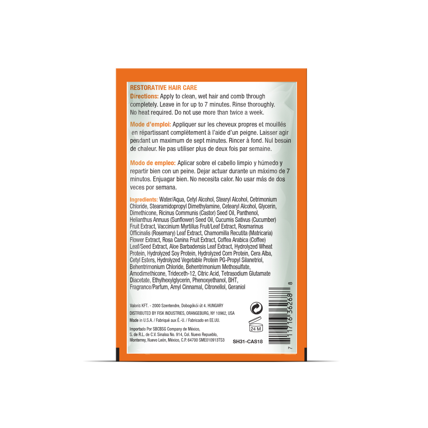 slide 2 of 2, Difeel Hair Mask Castor 1.75Oz, 1.75 oz