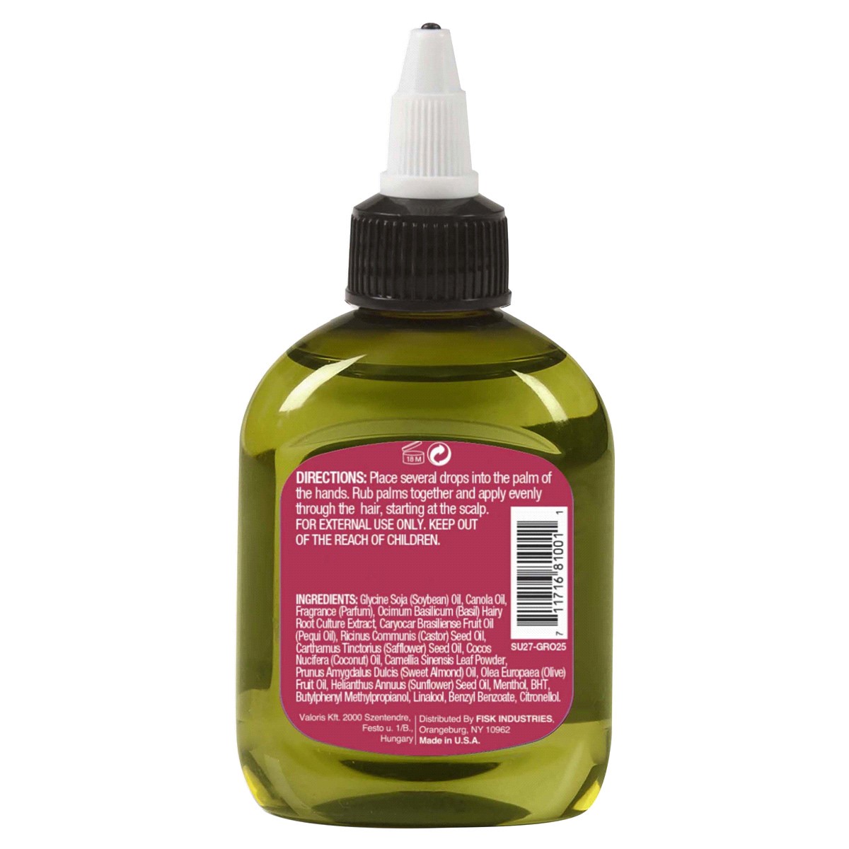 slide 2 of 2, Difeel Ultra Growth Basil and Castor Oil Hair Growth Oil, 2.5 oz