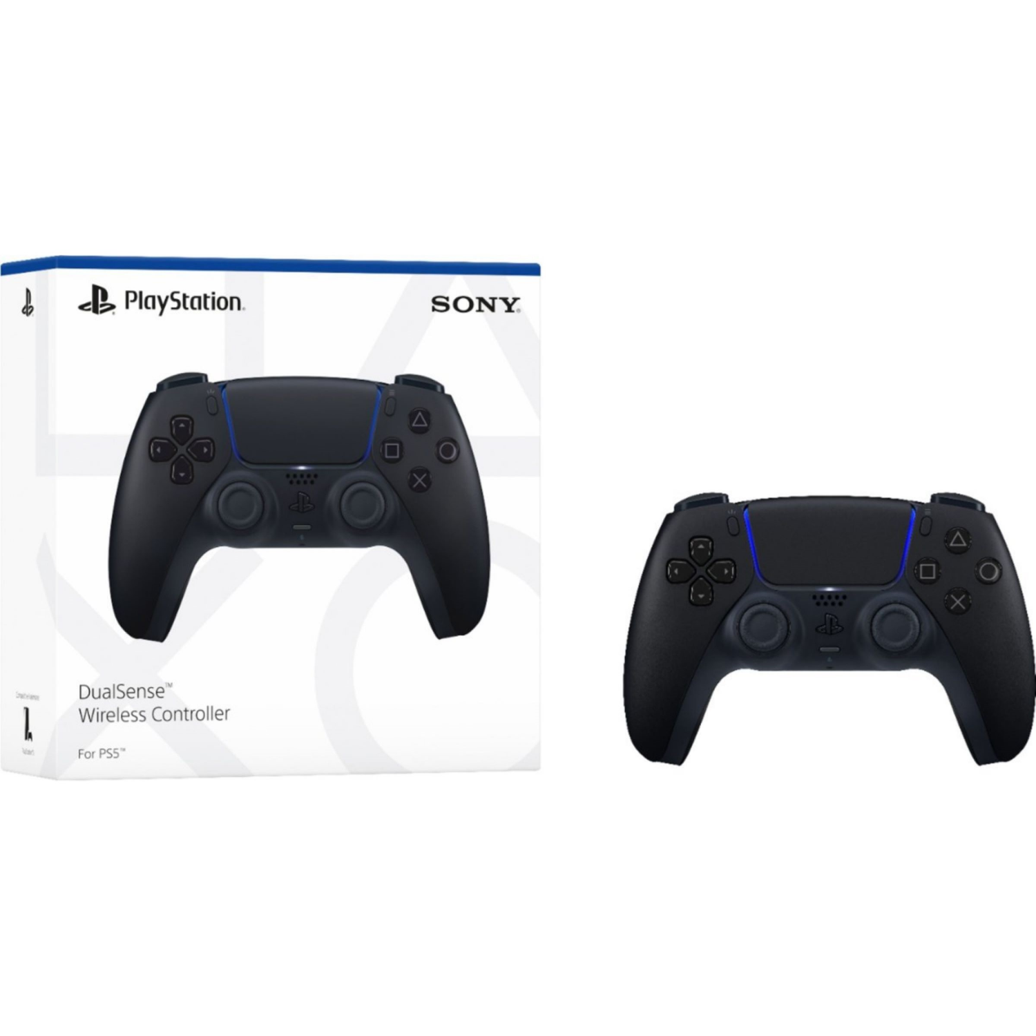 slide 5 of 5, PlayStation DualSense Wireless Controller for PlayStation 5 - Midnight Black, 1 ct