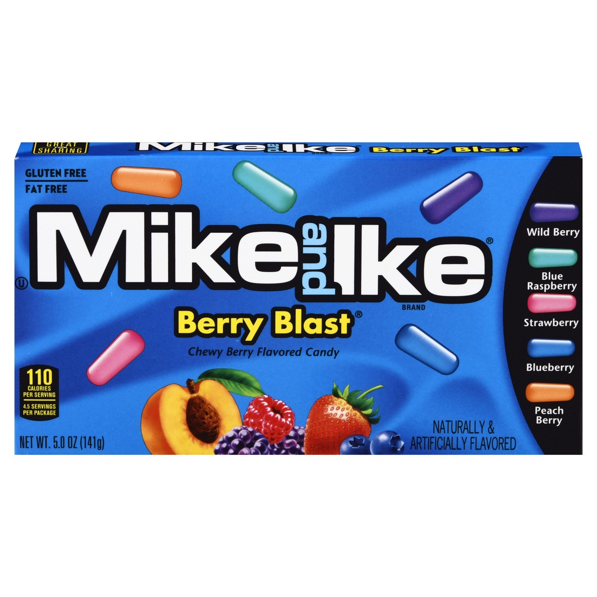 slide 1 of 1, MIKE AND IKE Mike & Ike Theatre Box Berry Blast Candy, 5 oz