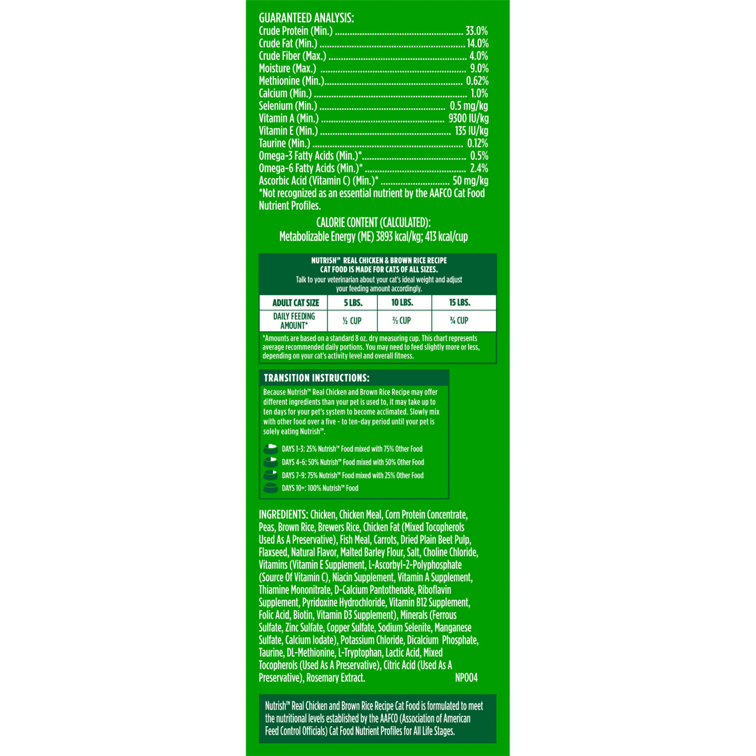 slide 5 of 8, Rachael Ray Nutrish Nutrish Chicken And Brown Rice Cat Dry, 6 lb