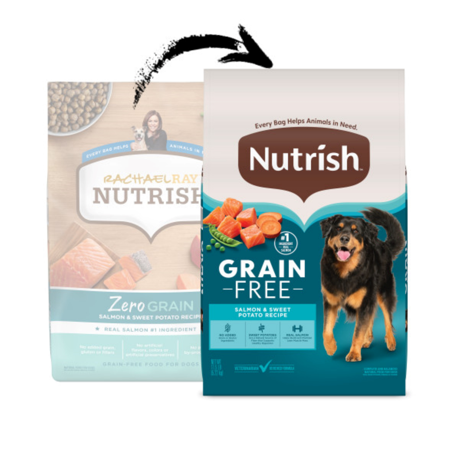 slide 7 of 8, Rachael Ray Nutrish Dog Food, Salmon, 23 lb