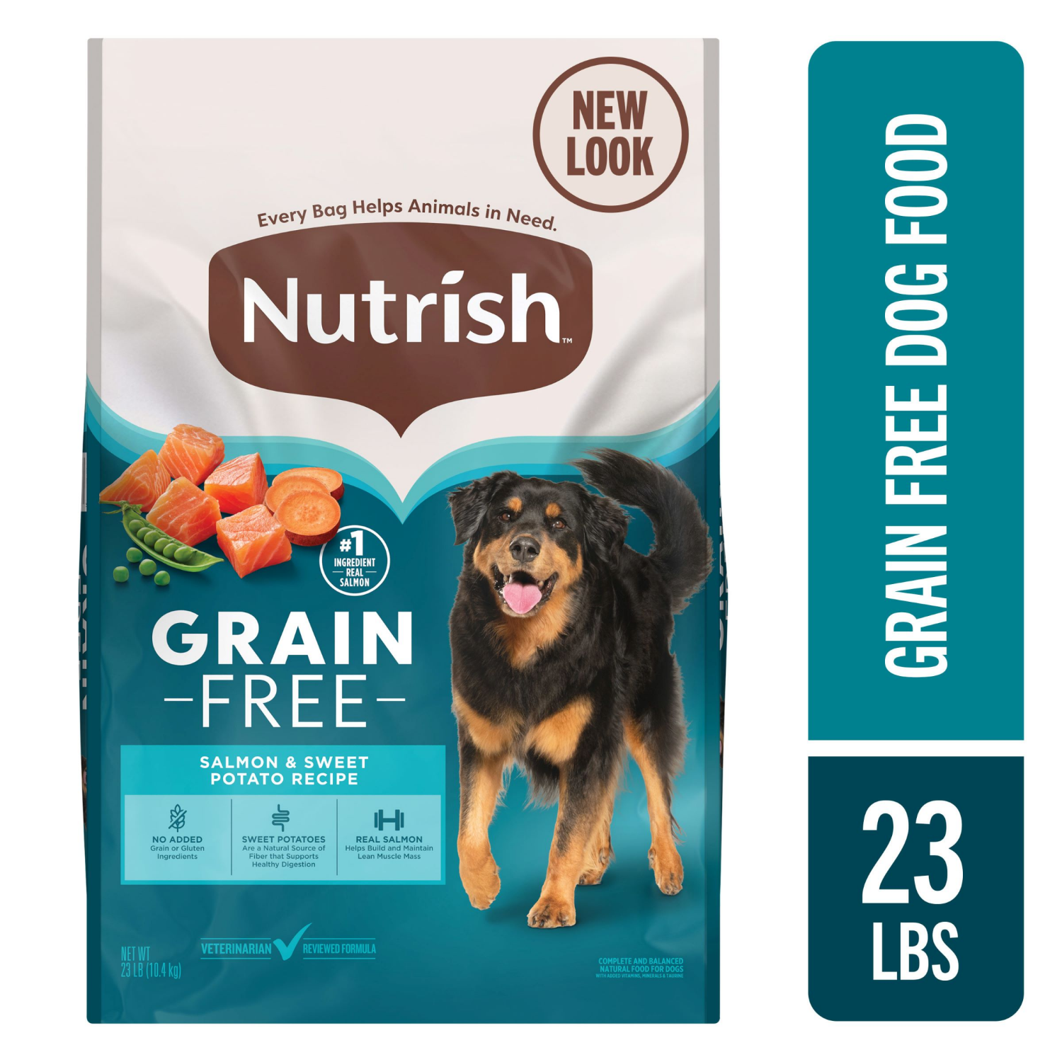 slide 1 of 8, Rachael Ray Nutrish Dog Food, Salmon, 23 lb