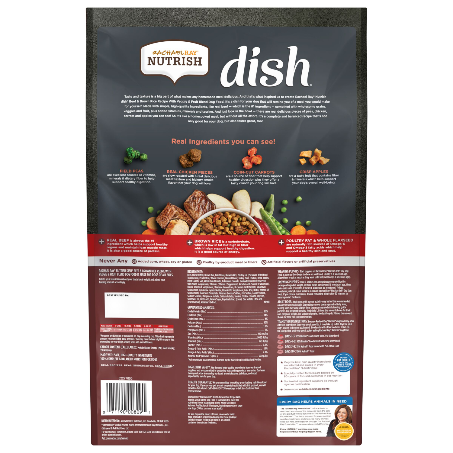 slide 6 of 8, 1/23Lb Rrntsh Dsh Beef And Brn Rice Ddf, 368 oz