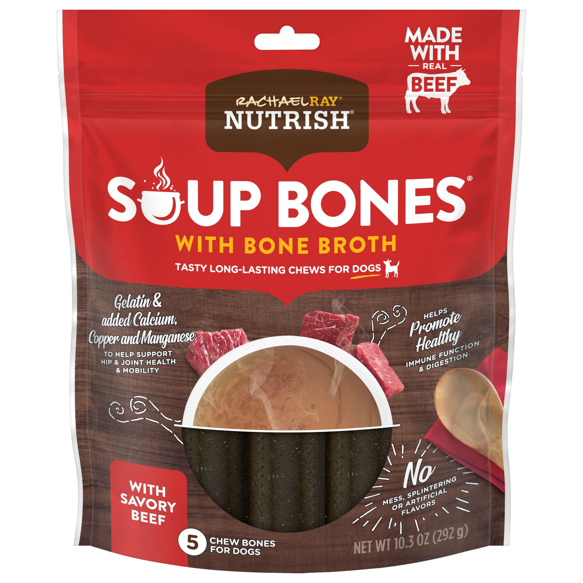 slide 13 of 21, Rachael Ray Nutrish Soup Bones Beef, 10.3 oz