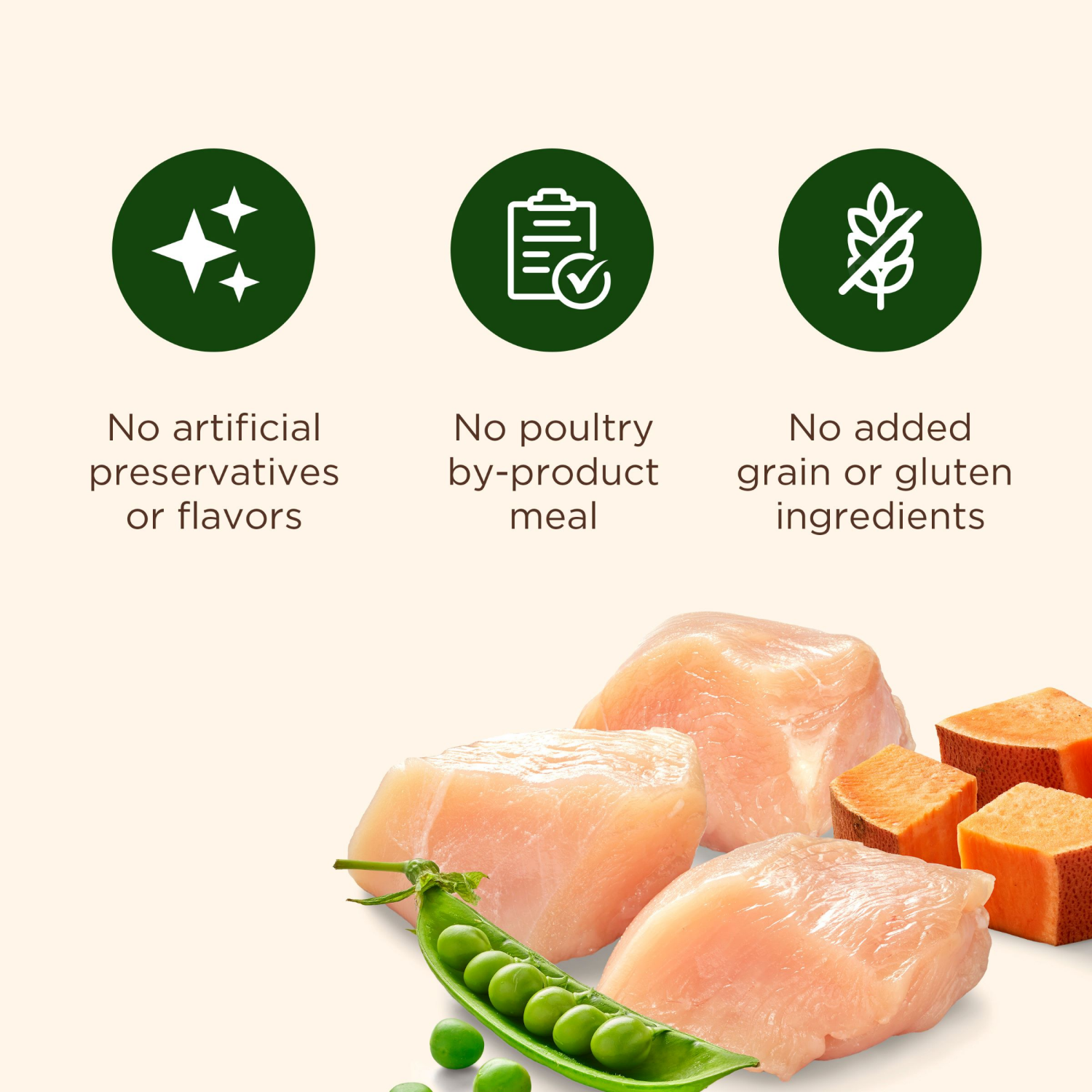 slide 8 of 8, Nutrish Grain Free Chicken and Sweet Potato Recipe Dry Dog Food - 13lbs, 13 fl oz