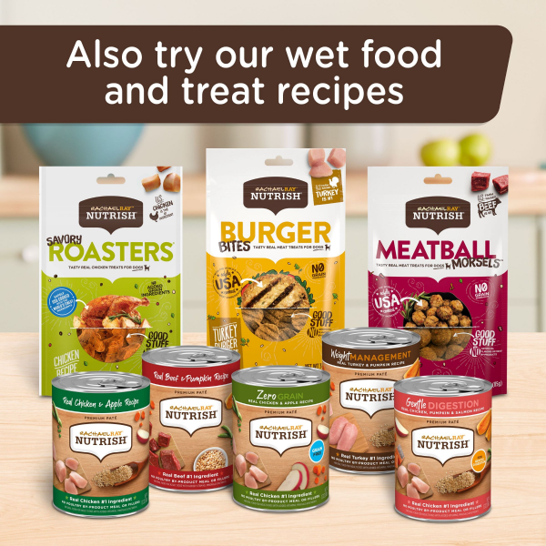 slide 20 of 25, Rachael Ray Nutrish Nutrish Real Salmon, Veggies & Brown Rice Recipe Whole Health Blend Dry Dog Food, 13 lb. Bag (Rachael Ray), 208 oz