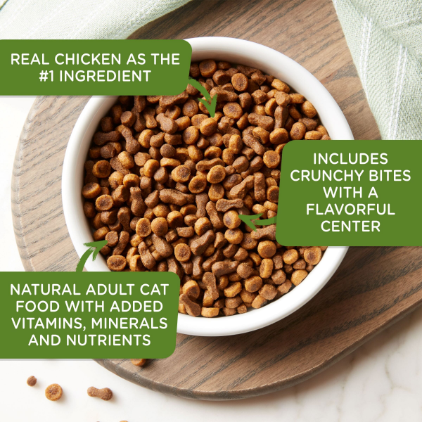 slide 8 of 29, Rachael Ray Nutrish Savory Bites Yummy Chicken & Veggies Recipe Dry Cat Food, 12 lb. Bag, 192 oz