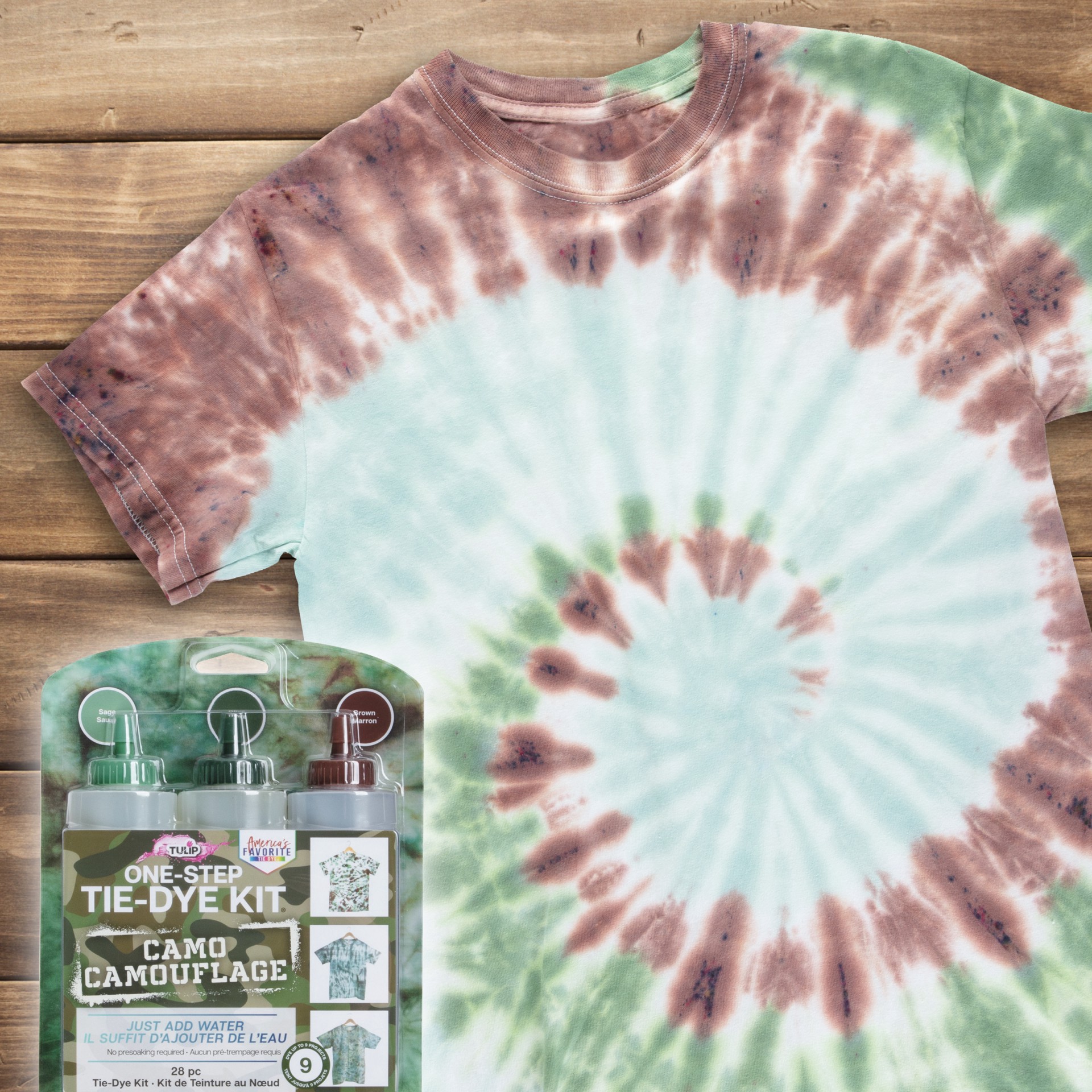 slide 3 of 7, Tulip Camo One-Step Tie-Dye Kit, 1 ct