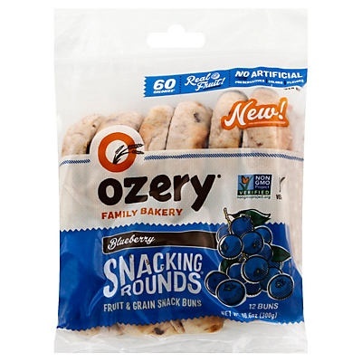 slide 1 of 1, Ozery Bakery Blueberry Snacking Rounds, 12 ct