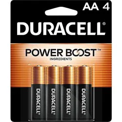 Duracell Coppertop Aa Alkaline Batteries - 4 Count