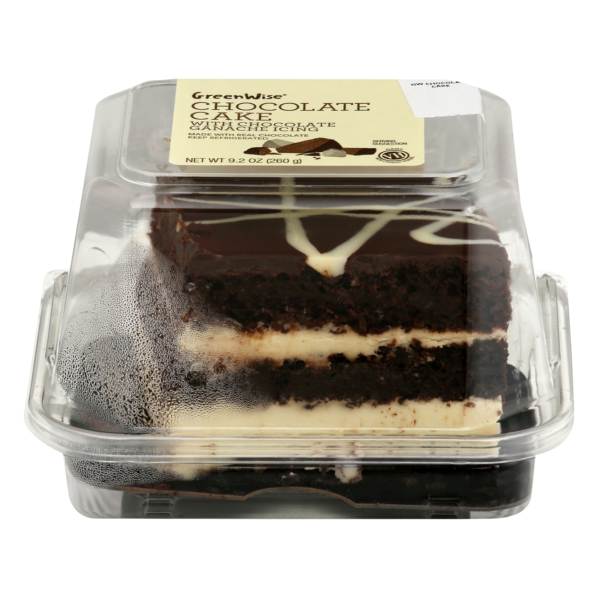 slide 1 of 1, GreenWise Chocolate Cake, 9.2 oz