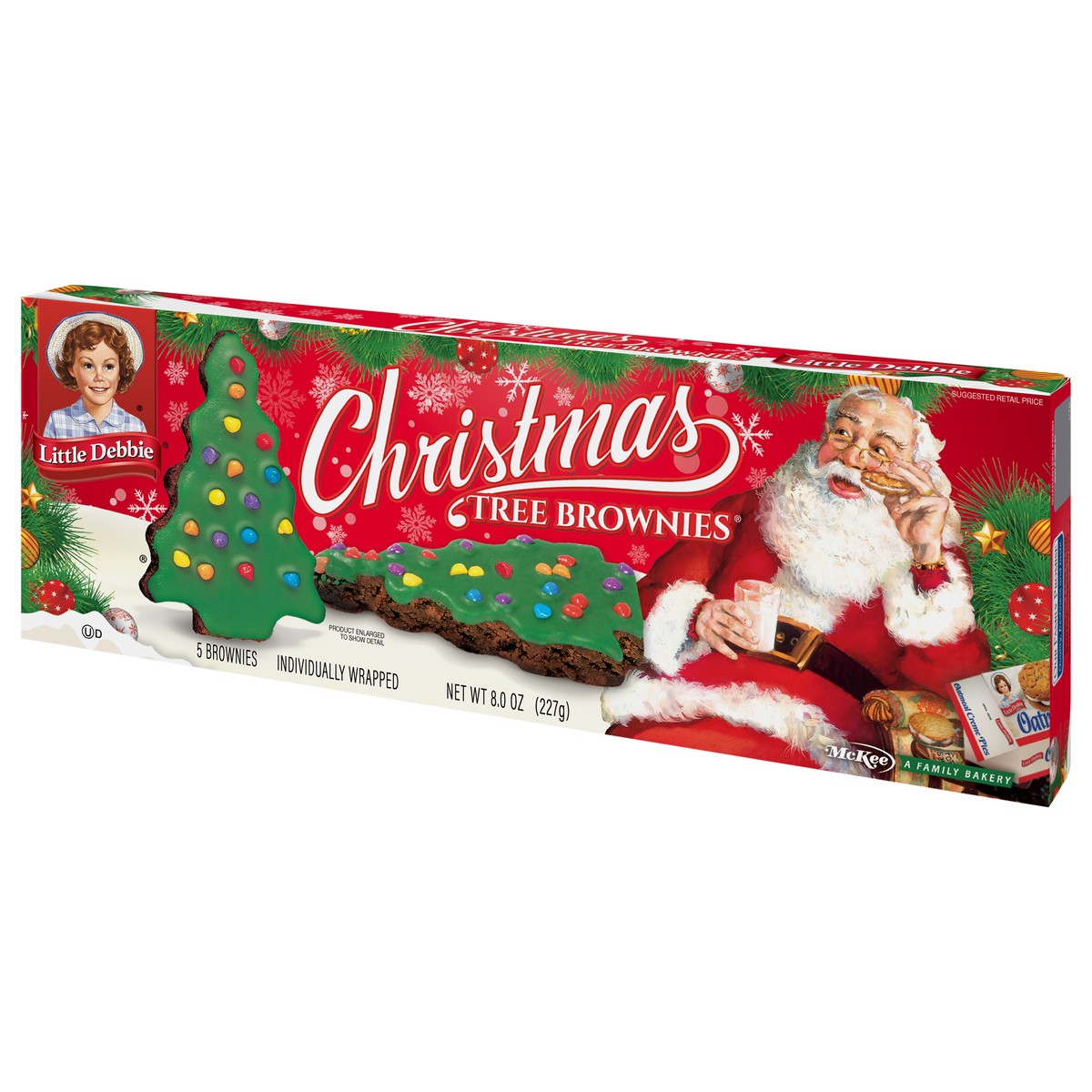 slide 11 of 12, Little Debbie Snack Cakes, Little Debbie Family Pack CHRISTMAS TREE BROWNIES , 5 ct