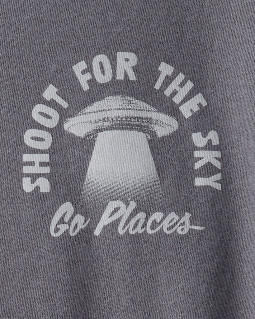 slide 4 of 4, Carter's Boys Shoot For The Sky Long-Sleeve Graphic Tee - Grey Grey L, 1 ct