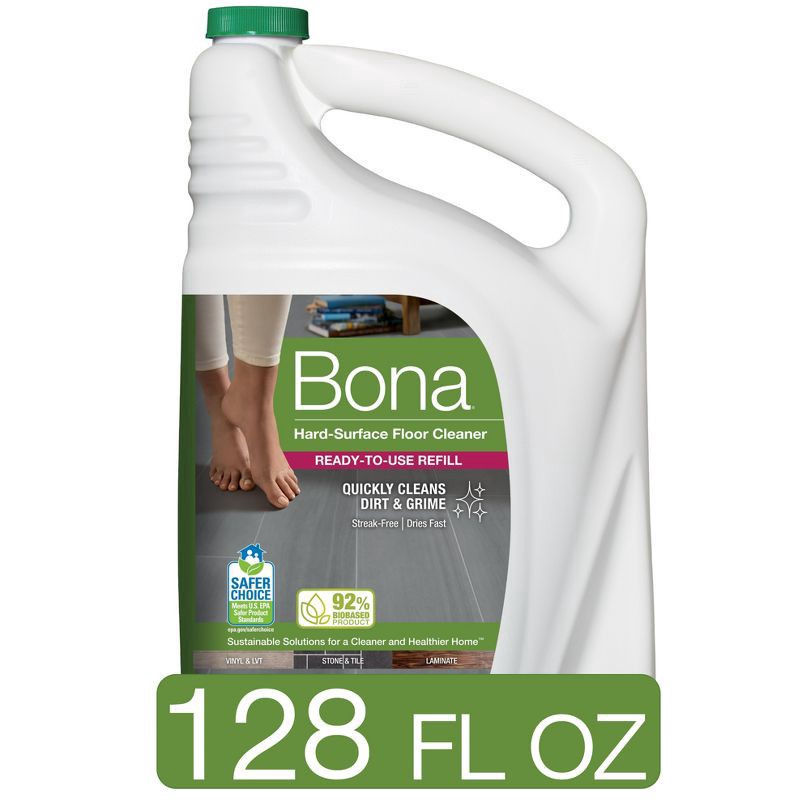 slide 1 of 6, Bona Hard-Surface Floor Cleaner Refill, 128 fl oz