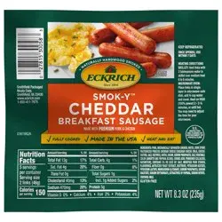 Eckrich  Smok-Y Cheddar Breakfast Sausage Links 8.3 oz