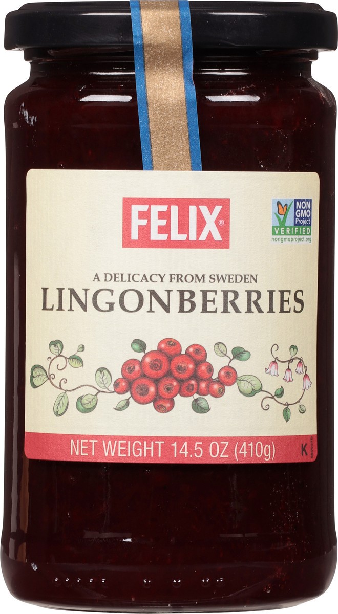 slide 6 of 9, Felix Wild Natural Lingonberries, 14.5 oz