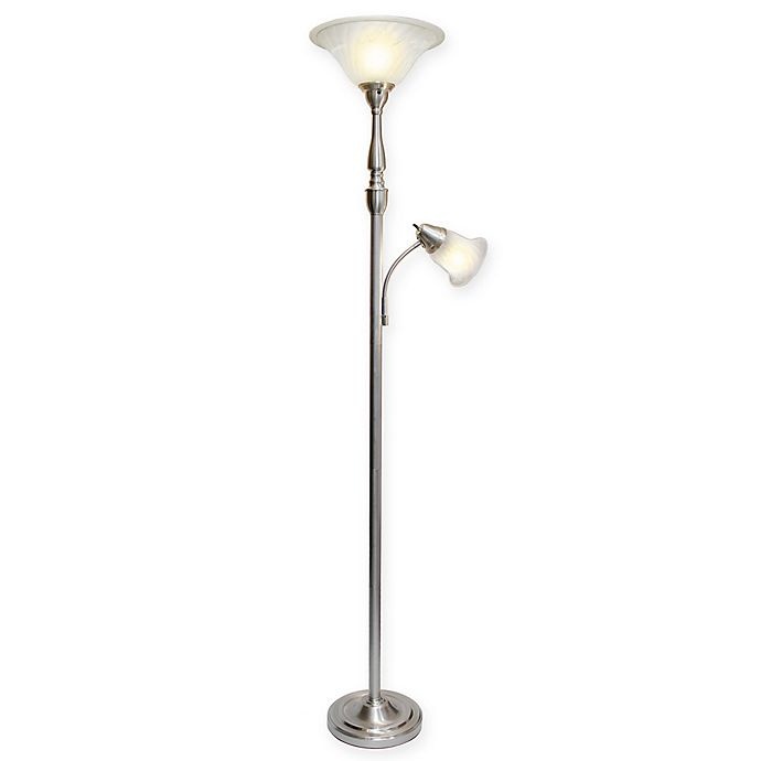 slide 1 of 3, Elegant Designs 2-Light Floor Lamp, 1 ct