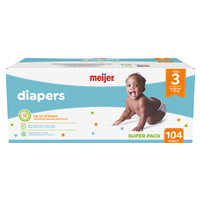 slide 13 of 29, Meijer Baby Diapers, Size 3, 16 ct; 28 lb, 104 ct