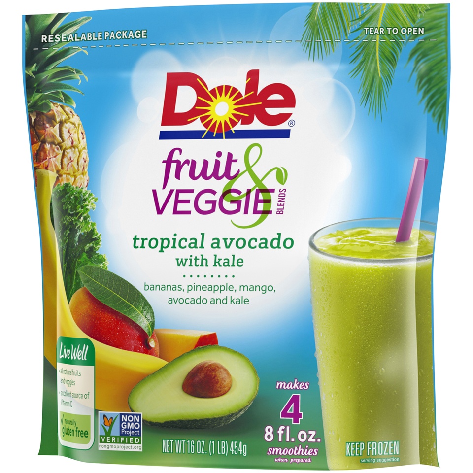 slide 4 of 8, Dole Smoothies, 16 oz