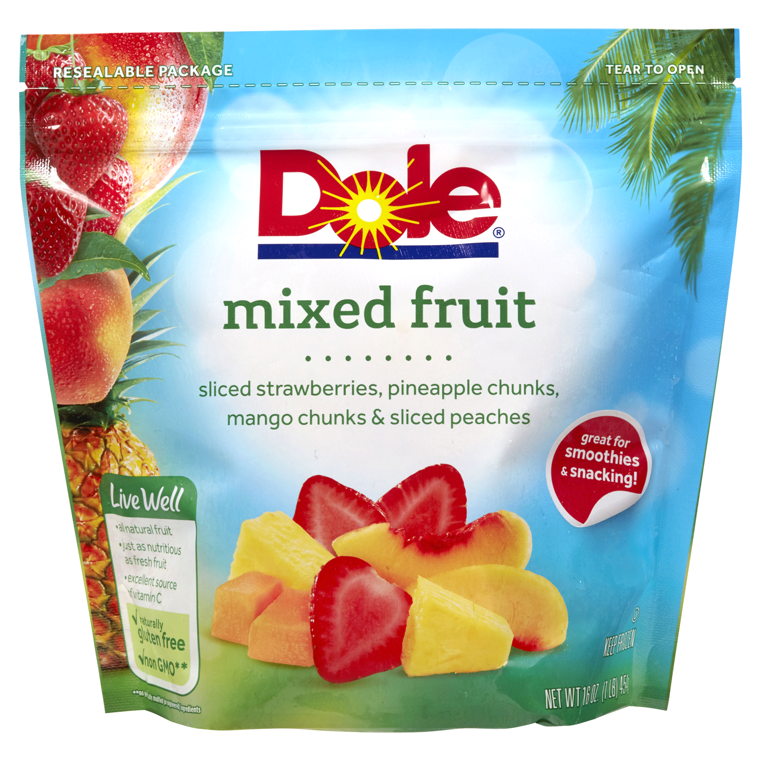slide 1 of 1, Dole Mixed Fruit, 16 oz